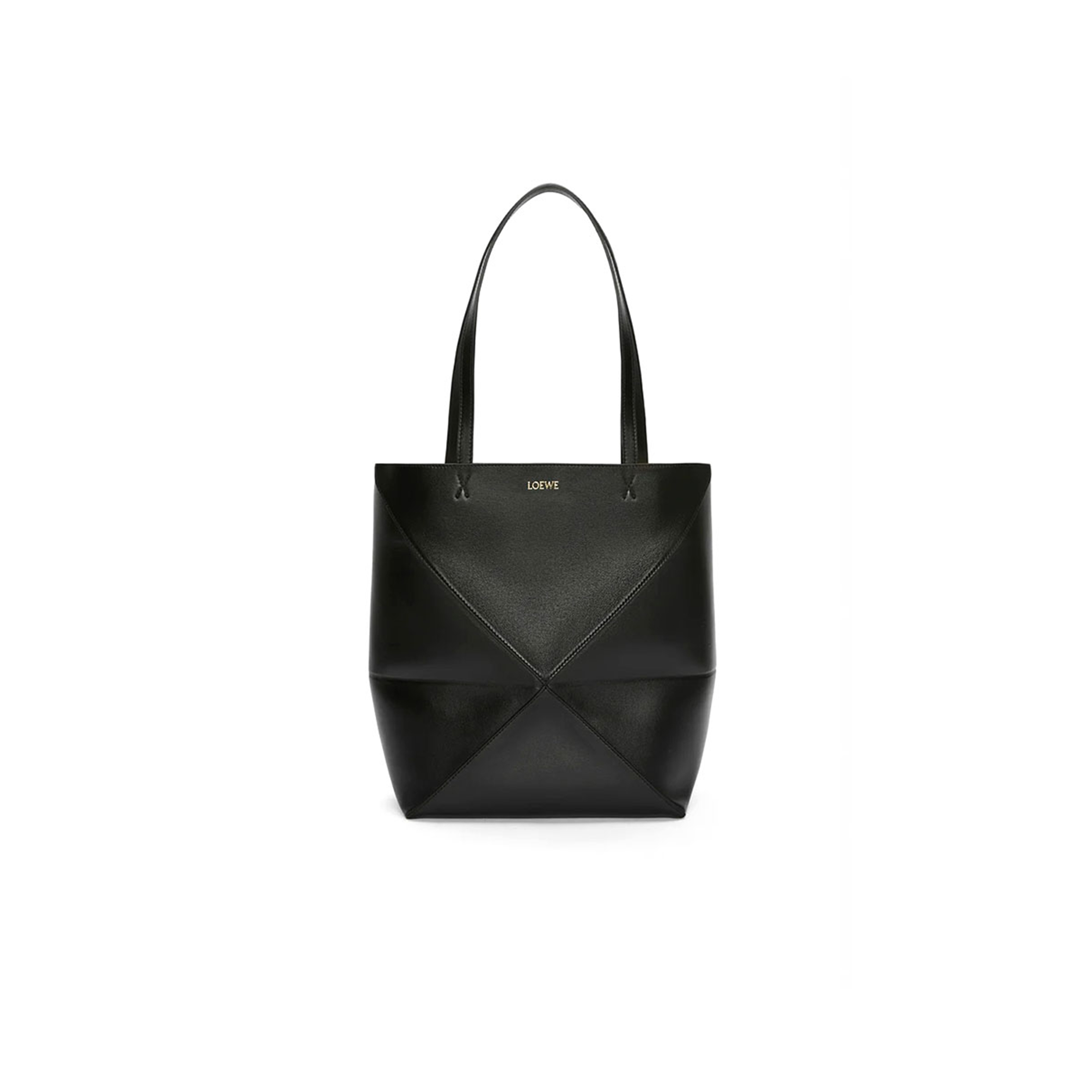 L0ew* medium puzzle fold tote in shiny calfskin a657g50x01-1100 (31.5*25.5*14.5cm)